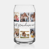 最高のGranda Everモダンカスタム Photo Collage ガラス缶 (正面)