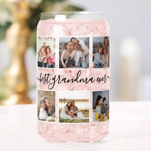 最高のGranda Everモダンカスタム Photo Collage ガラス缶