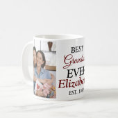 最高のGranda Everモダン Script 2写真 コーヒーマグカップ (正面左)