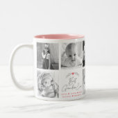 最高のGranda Everモダン Script 8 Photo Collage ツートーンマグカップ (左)