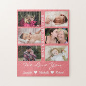 最高のGranda Ever写真カスタム孫の名前 ジグソーパズル (縦)