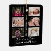 最高のGranda Ever写真カスタム孫の名前 セラミックオーナメント (右)