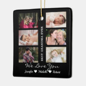 最高のGranda Ever写真カスタム孫の名前 セラミックオーナメント (左)