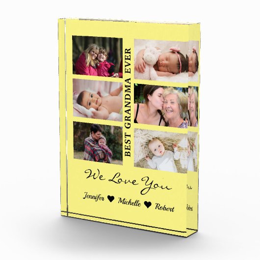 最高のGranda Ever写真カスタム孫の名前 フォトブロック (右)