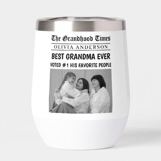 最高のGranda Ever写真カスタム新聞の見出し (背面)