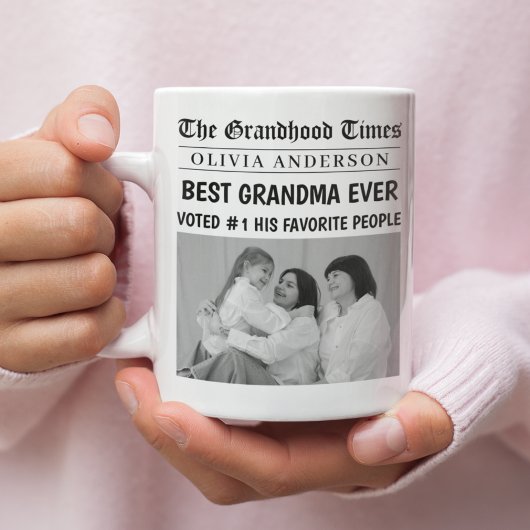 最高のGranda Ever写真カスタム新聞の見出し コーヒーマグカップ