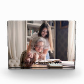 最高のGranda Ever写真パーソナライズされた引用文 フォトブロック (正面)