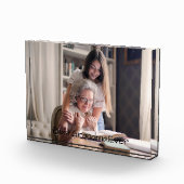 最高のGranda Ever写真パーソナライズされた引用文 フォトブロック (右)