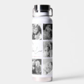 最高のGranda Ever モダンScript 10フォトコラージュ ウォーターボトル (背面)