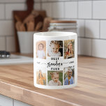 最高のGranda Ever – 孫フォトコラージュ コーヒーマグカップ<br><div class="desc">こ祝の孫との最高の「おばあちゃんパーソナライズされたエバー」写真コラージュのコーヒーマグ。この思いやりのある贈り物は、特別な瞬間を捉えた大切な写真のコラージュを愛情を込めて配置し、心のこもったメッセージで補完する。セラミック高品質製で、電子レンジと食洗機の両方が安全で、利便性と耐久性を確保。この意味ある記念の品は、祖母が楽しむ孫と共有しお気に入りのた特別な絆を大切にしながら飲むのに最適だ。</div>