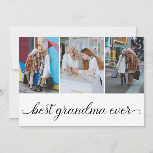 最高のGranda Ever 3 Photo Collageフラットカード カード (正面)