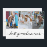 最高のGranda Ever 3 Photo Collageフラットカード カード<br><div class="desc">クリスマス、誕生日、結婚式、記念日、卒業式、父の日、母の日、その他の特別な機会のための独自の祖父母の写真コラージュを作成する簡単を使用するデザインツール。友達お気に入りの、家族、休暇、趣味、ペットの写真を追加し素晴らして、1種類のフォトコラージュを持つ。私たちカスタムの写真コラージュは、家の装飾、ギフトの与えまたはビジネスのプロモーションの目的に最適である。</div>