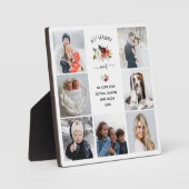 最高のGranda Ever Burgundy Bohoフローラフォトグリッド フォトプラーク (正面)