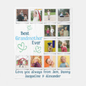 最高のGranda Ever Family Photo Collage フリースブランケット (正面)