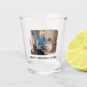 最高のGranda Ever Nana Grandparentの写真カスタム ショットグラス