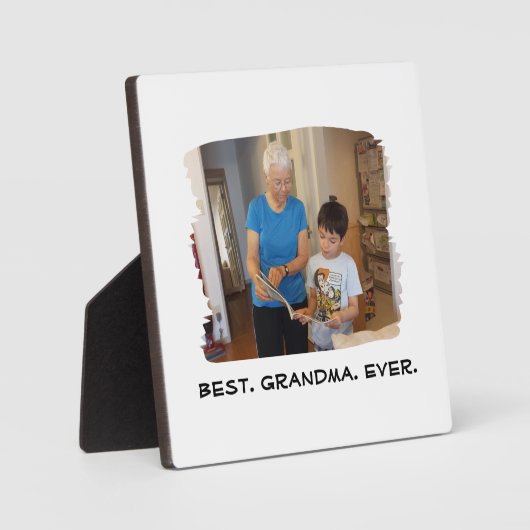 最高のGranda Ever Nana Grandparentの写真カスタム フォトプラーク (正面)