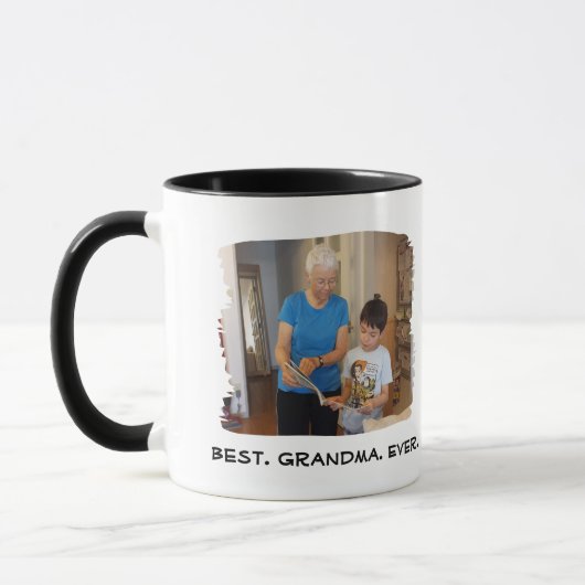 最高のGranda Ever Nana Grandparentの写真カスタム マグカップ (左)