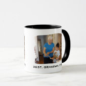 最高のGranda Ever Nana Grandparentの写真カスタム マグカップ (正面右)