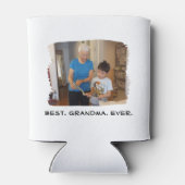 最高のGranda Ever Nana Grandparentの写真カスタム 缶クーラー (裏面)