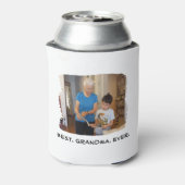 最高のGranda Ever Nana Grandparentの写真カスタム 缶クーラー (缶裏面)