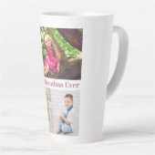 最高のGranda Ever Photo Collage カフェラテマグ (右アングル)