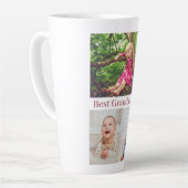 最高のGranda Ever Photo Collage カフェラテマグ (左アングル)