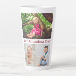 最高のGranda Ever Photo Collage カフェラテマグ