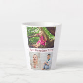 最高のGranda Ever Photo Collage カフェラテマグ (正面)