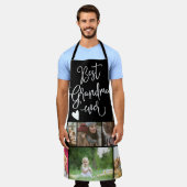 最高のGranda ever photo collage grid白黒 エプロン (着用した状態)