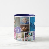 最高のGranda Ever Photo Collage Monogram Mag マグカップ (中央)