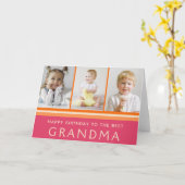 最高のGranda Photo Collage誕生日 カード (黄色い花)