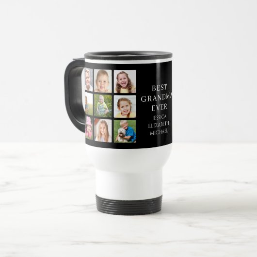 最高のGranda Photo Collage トラベルマグ (正面左)