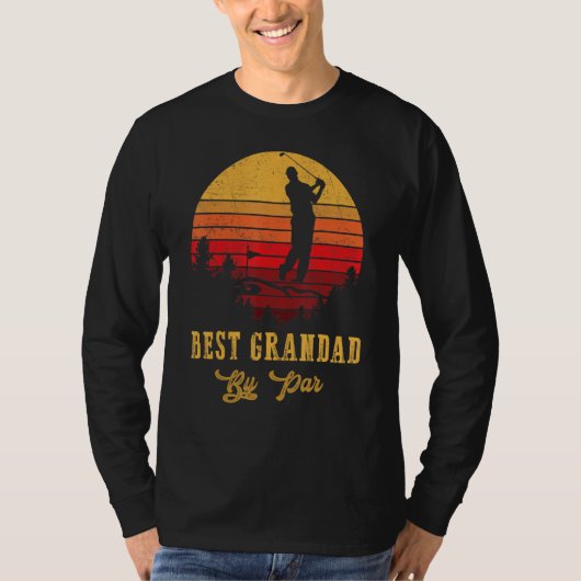 最高のGrandad By Par Father S Dayゴルフゴルフ Tシャツ (正面)