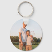 最高のGrandad Everカスタム Faters Day写真 キーホルダー (裏面)