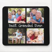 最高のGrandad Ever 4フォトコラージュおもしろいKeepsake マウスパッド (正面)