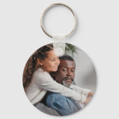 最高のGrandad Ever Happy Fanteers Day写真 キーホルダー (裏面)