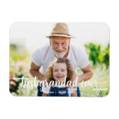 最高のGrandad Ever Scriptの写真 マグネット (横)