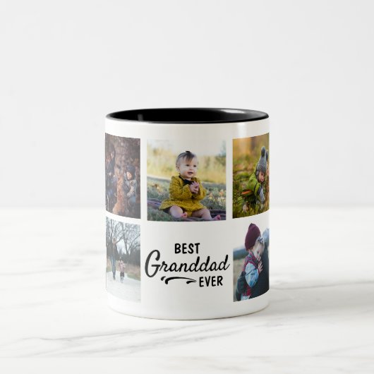 最高のGranddad Everカスタム Photo Mug ツートーンマグカップ (中央)