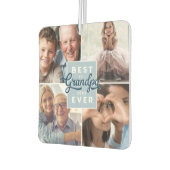 最高のGrandpaエバカスタム4枚の写真ファミリーコラージュ カーエアーフレッシュナー (左)