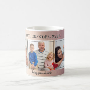 最高のGrandpaエバーパパ誕生日ギフトカスタム写真 コーヒーマグカップ