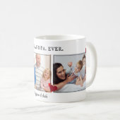 最高のGrandpaエバーパパ誕生日ギフトカスタム写真C コーヒーマグカップ (正面右)