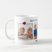 最高のGrandpaエバーパパ誕生日ギフトカスタム写真C コーヒーマグカップ (左)