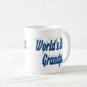 最高のGrandpaシーブルー文字 コーヒーマグカップ (正面右)
