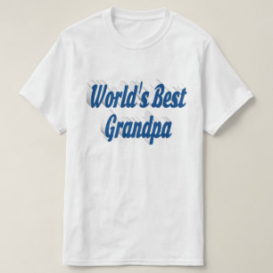 最高のGrandpaシーブルー文字 Tシャツ