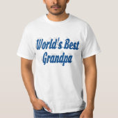 最高のGrandpaシーブルー文字 Tシャツ (正面)