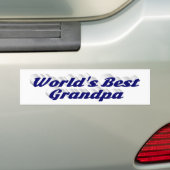 最高のGrandpaダークブルー バンパーステッカー (車上)