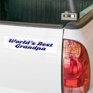 最高のGrandpaダークブルー バンパーステッカー