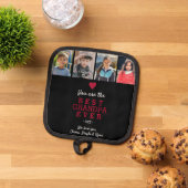 最高のGrandpaハート4フォトコラージュ 鍋敷き (トップダウン)