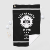 最高のGrandpaバイパーモダンゴルファーGolf Lover Black ゴルフタオル (インサイチュ)