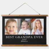 最高のGrandpaフォトタペストリー 吊り下げ型タペストリー (正面)